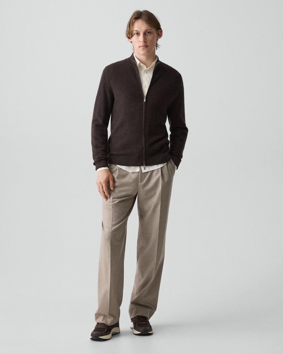 Full-Zip Cardigan in Cashmere