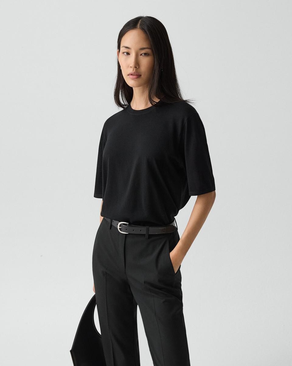 Boyfriend Tee in Regal Wool