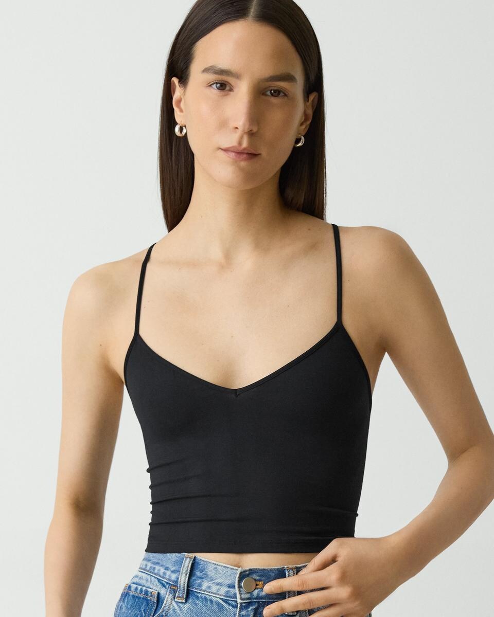 Strappy Tank Top in Stretch Nylon