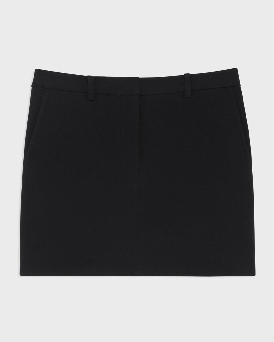 Mini Trouser Skirt in Admiral Crepe