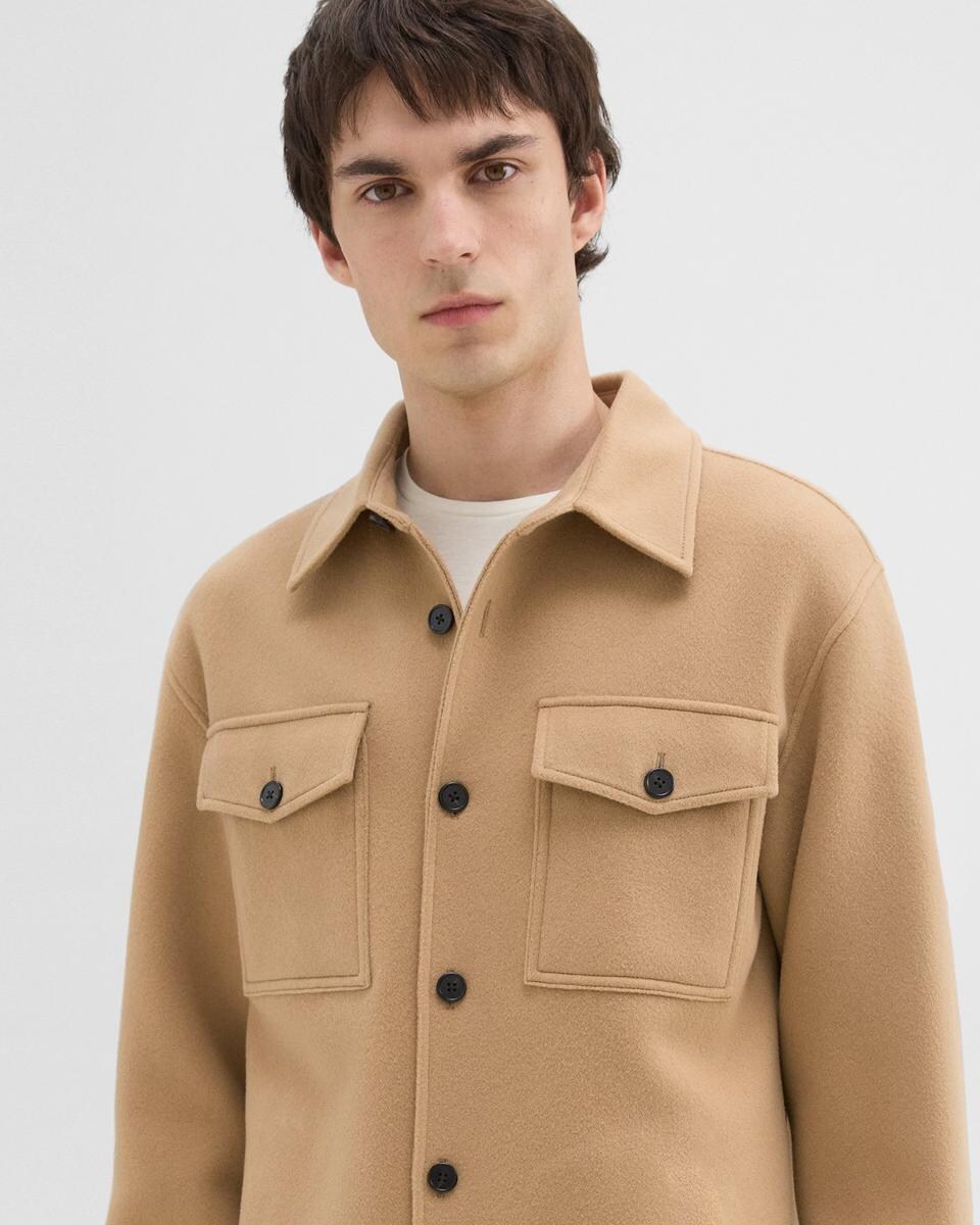 Shirt Jacket in Double-Face Wool-Cashmere