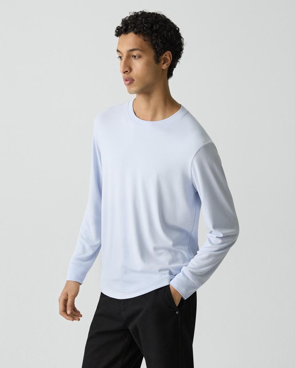 Essential Long-Sleeve Tee in Anemone Modal Jersey
