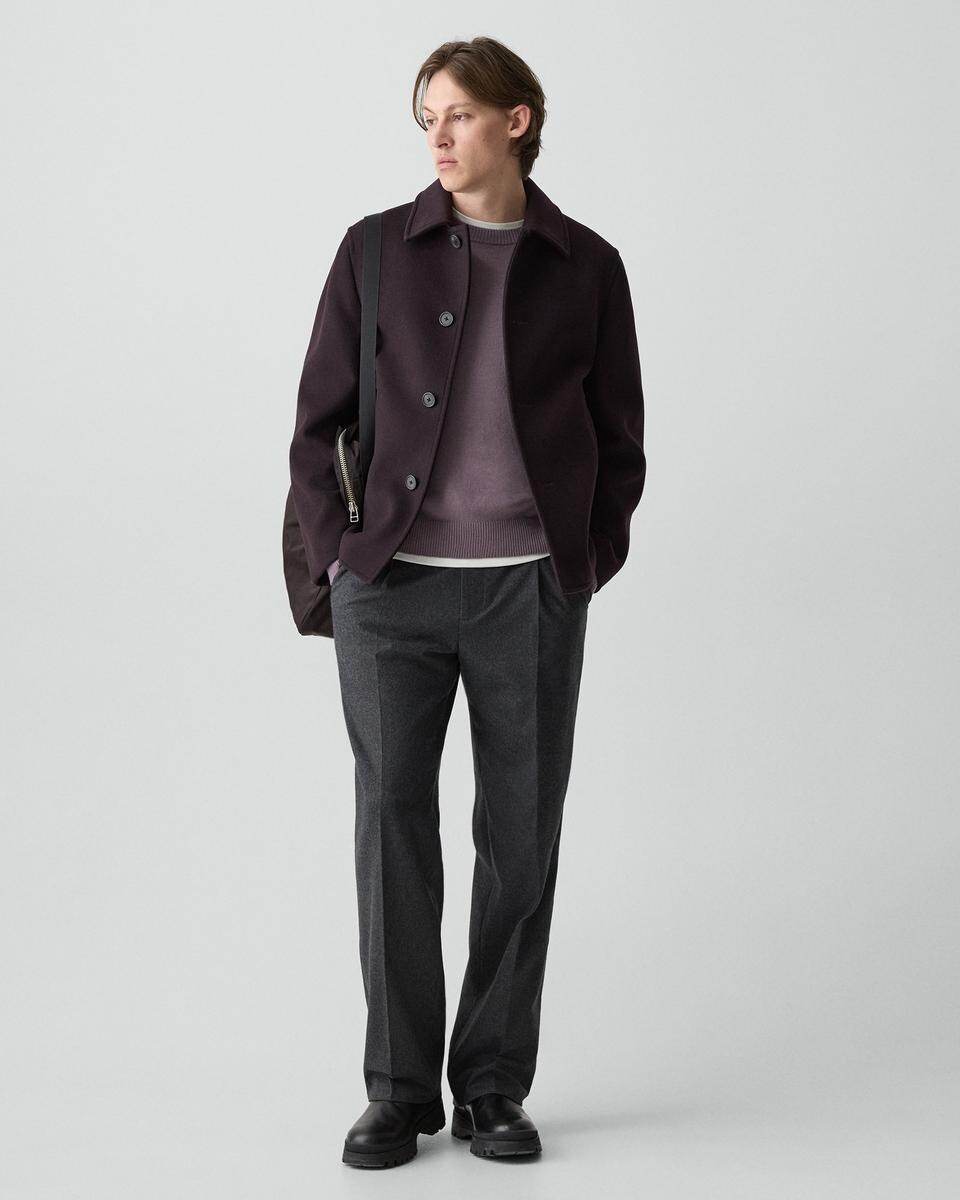 Peacoat in Plush Melton