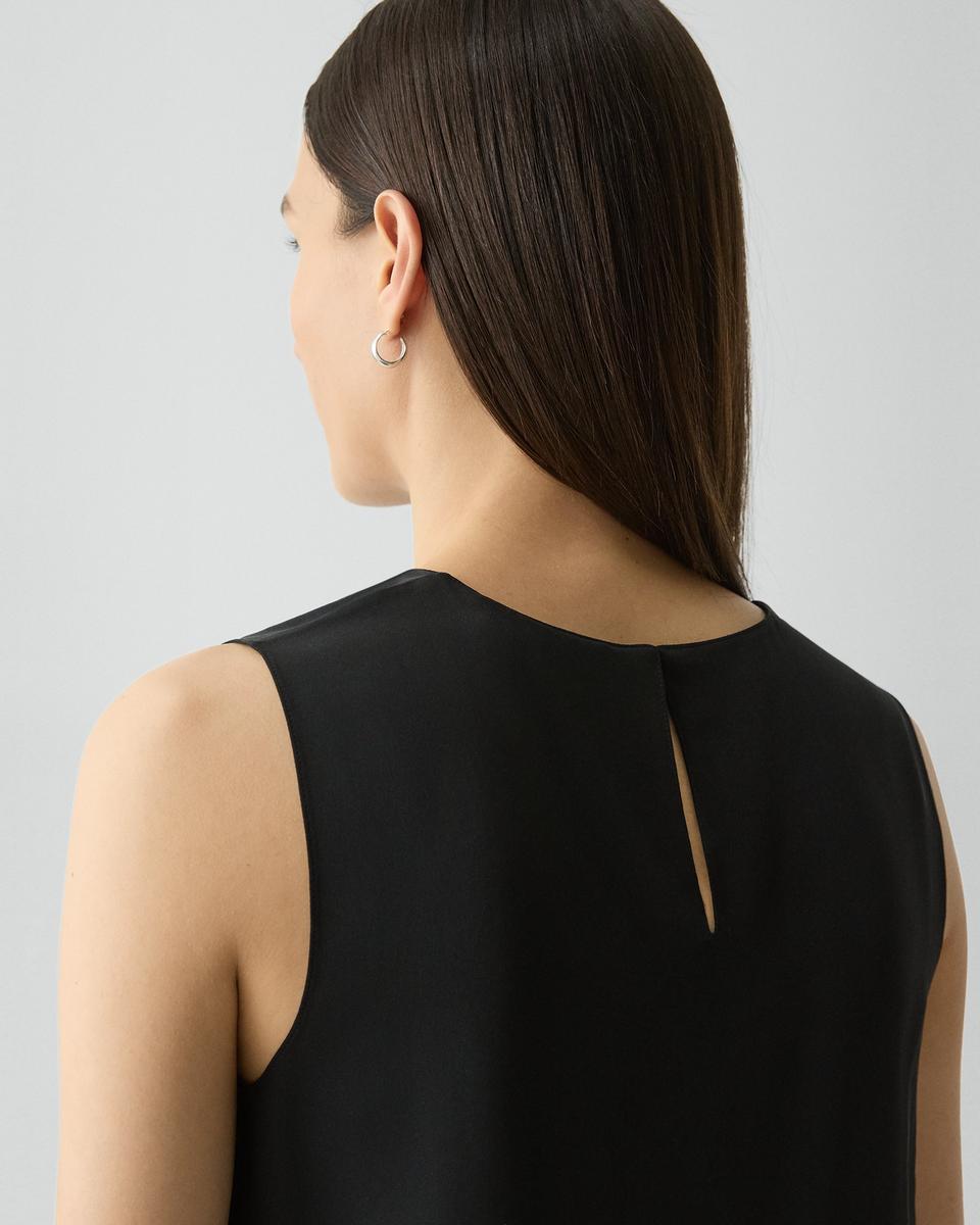 Shell Top in Silk Georgette