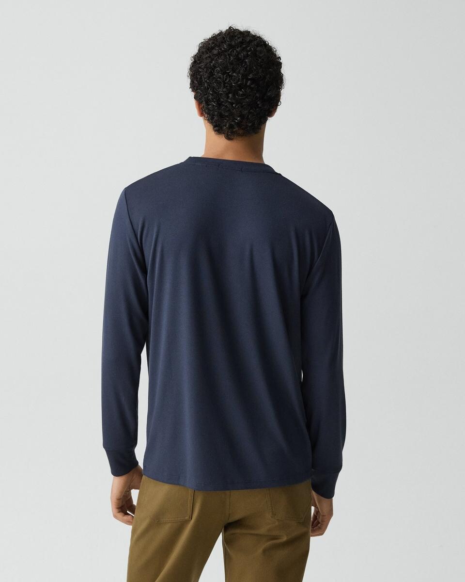 Essential Long-Sleeve Tee in Anemone Modal Jersey