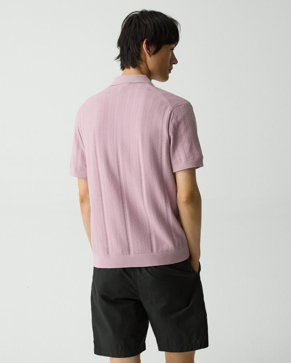 Camp Collar Shirt in Cotton Light Twist
