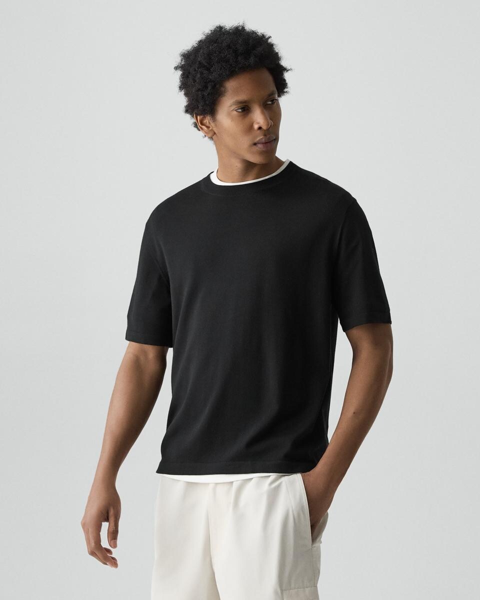 Relaxed Sweater Tee in Regal Wool