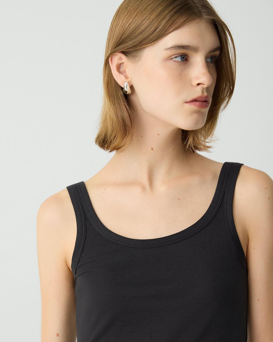 Scoop-Neck Tank Top in Cotton