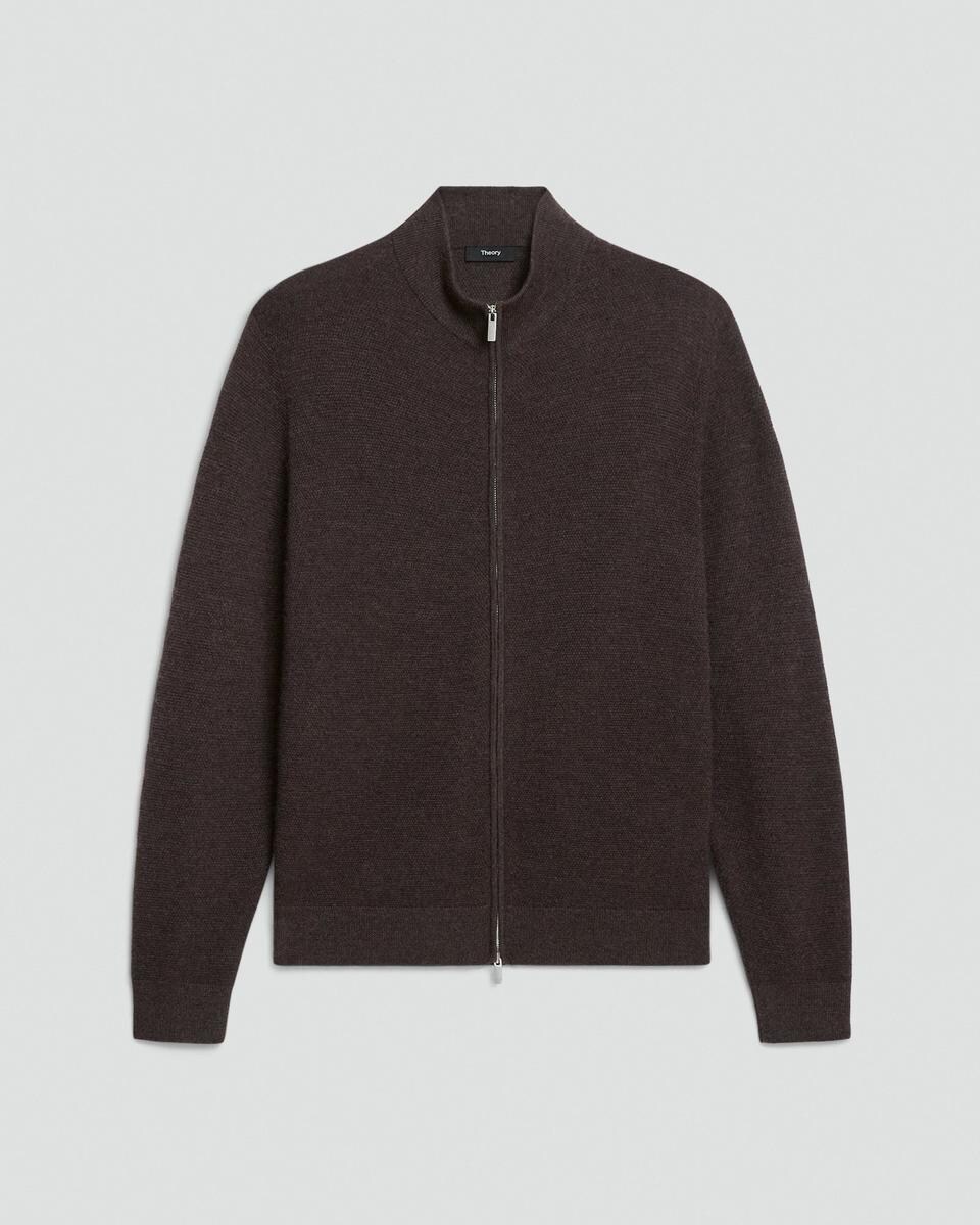 Full-Zip Cardigan in Cashmere