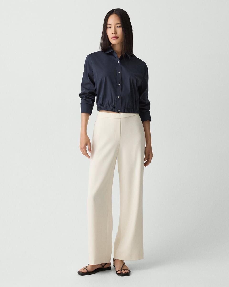 Cropped Shirt in Good Cotton