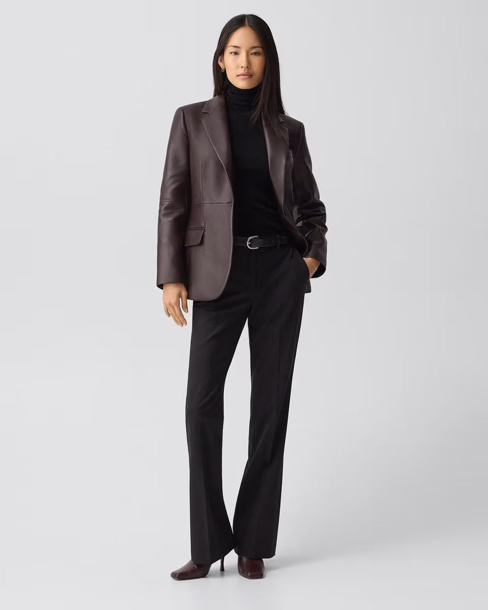 Lynnia Blazer in Leather