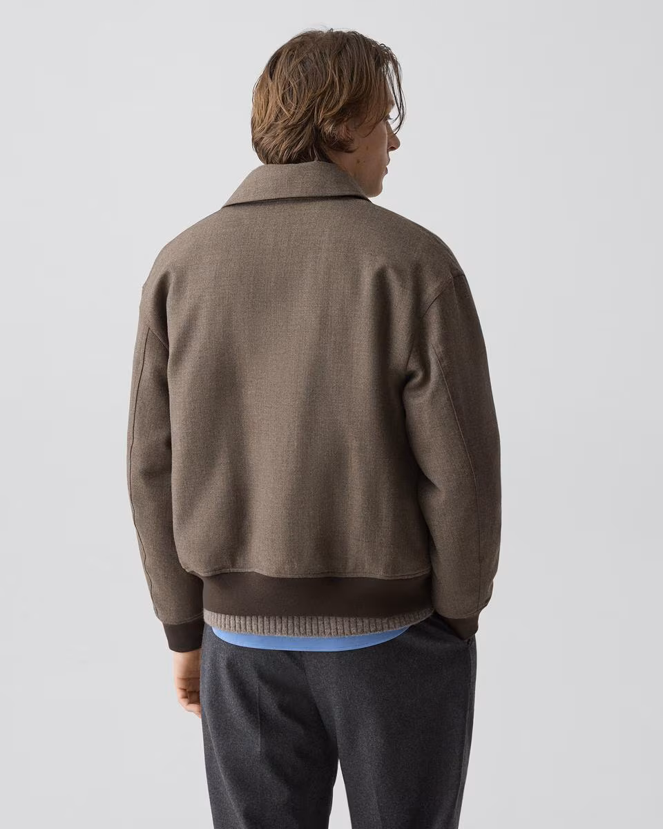 Modern Aviator Jacket in Dapper Wool