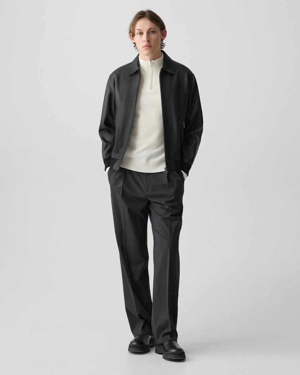 Wyatt Zip Jacket in Leather