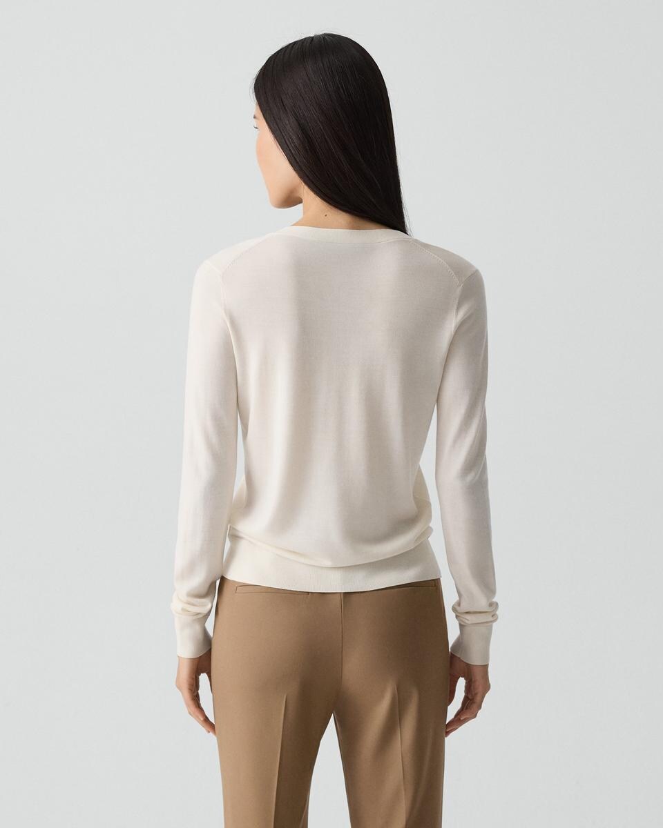 V-Neck Cardigan in Regal Wool