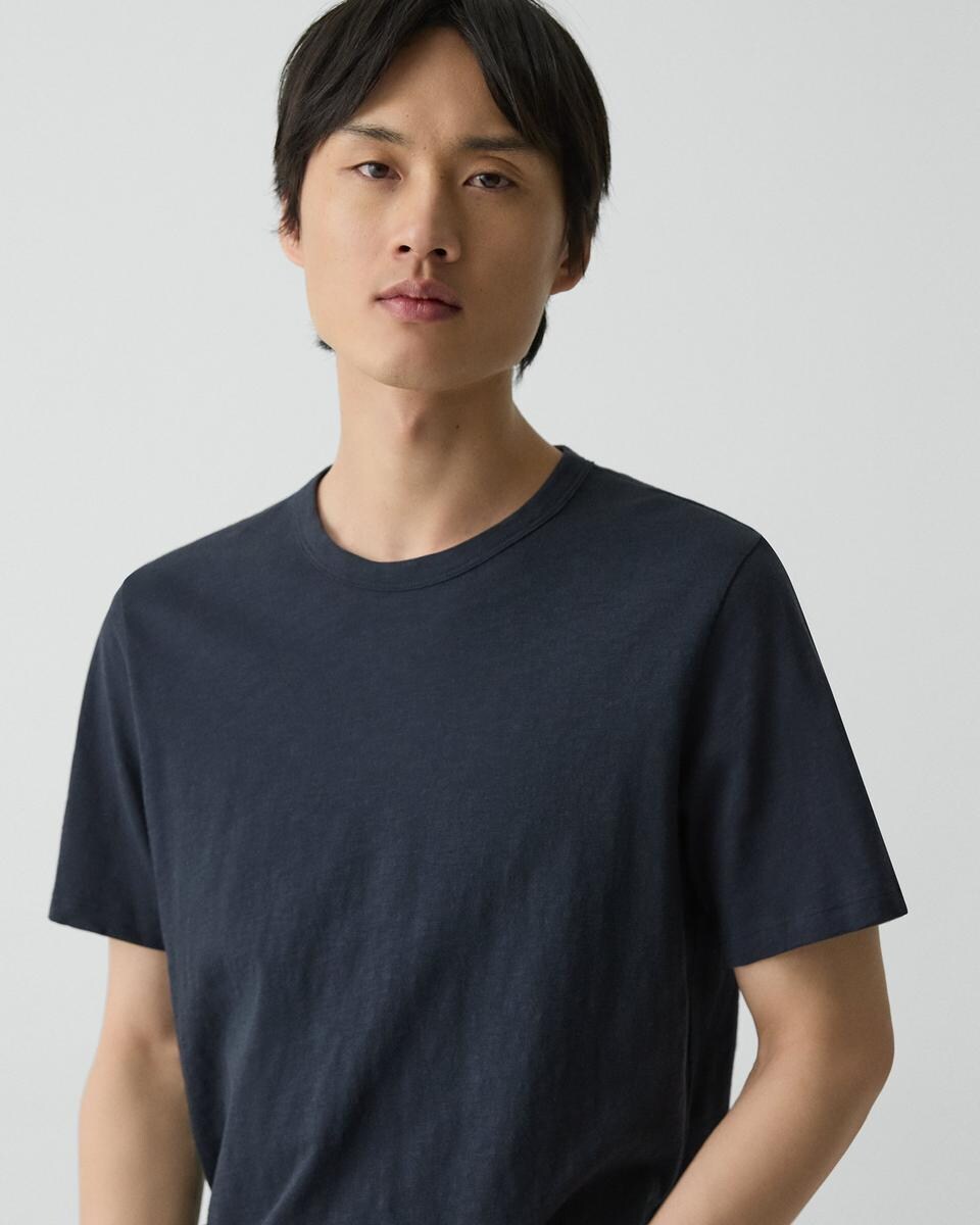 Essential Tee in Cosmos Slub Cotton