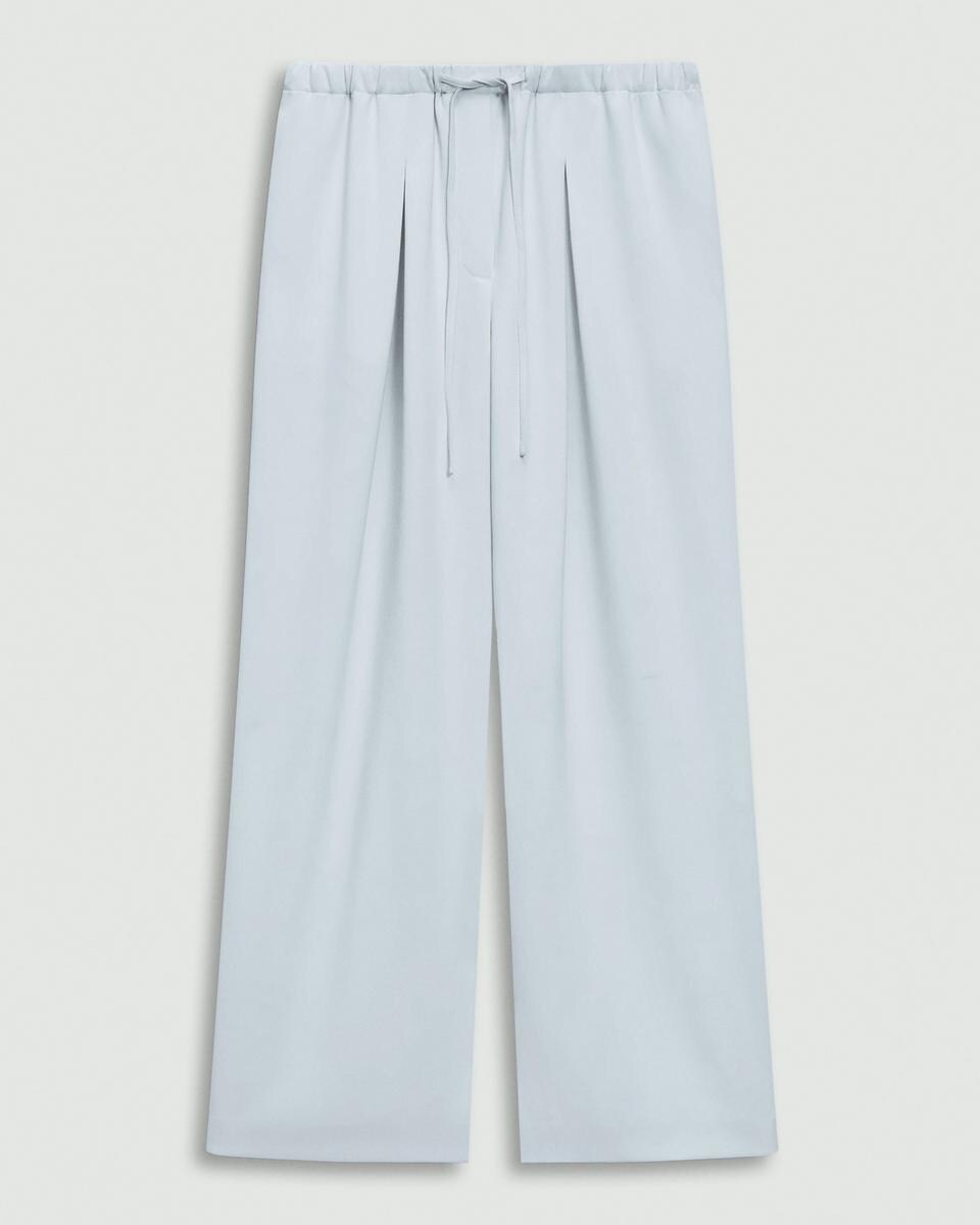 Pleated Pull-On Pant, 30'' in Admiral Crepe