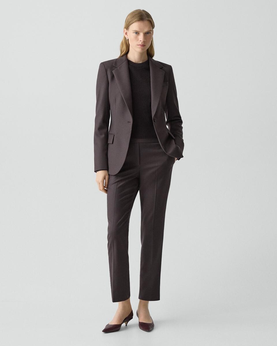 Lynnia Blazer in Sleek Flannel