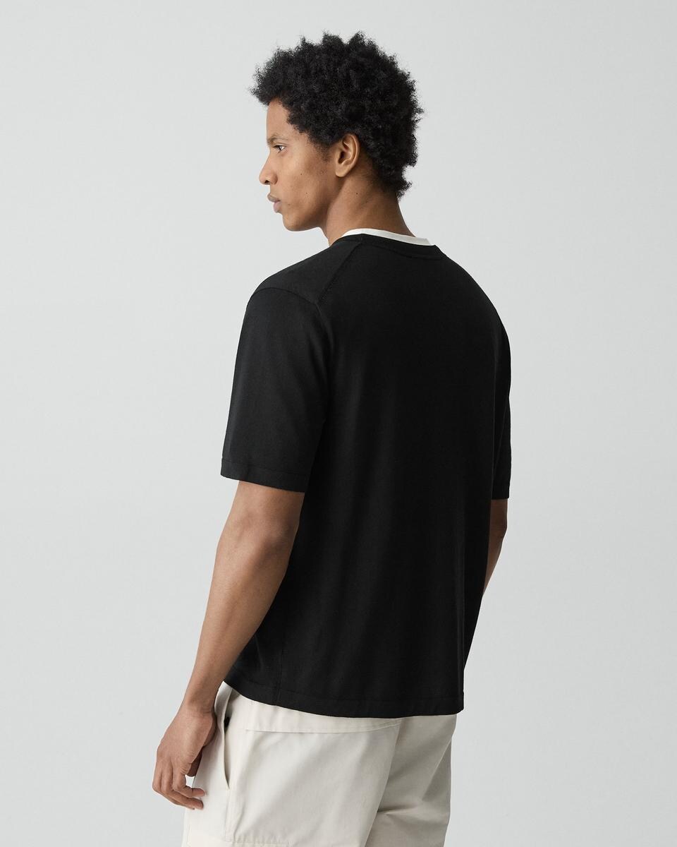 Relaxed Sweater Tee in Regal Wool