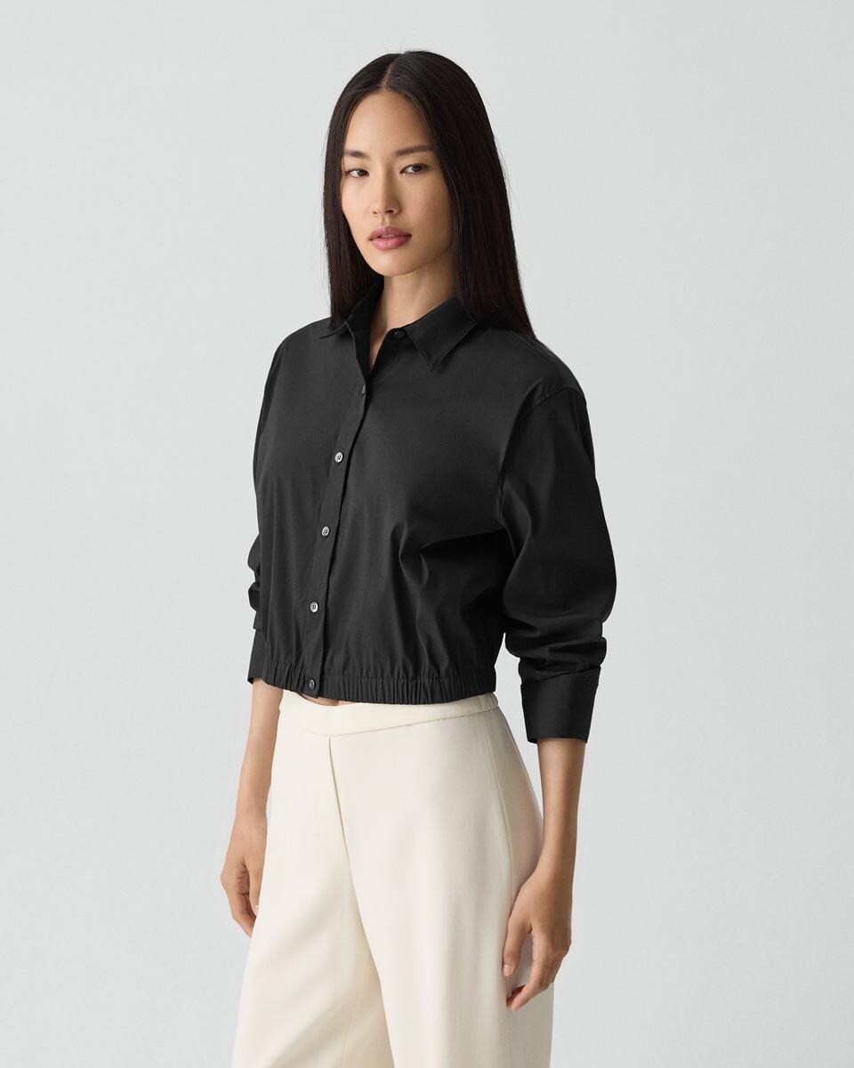 Cropped Shirt in Good Cotton