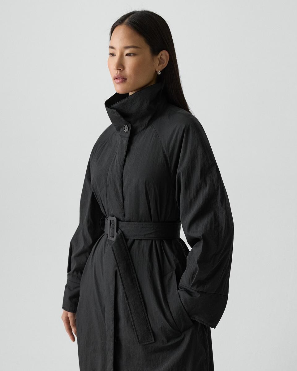 Long Parka in Nylon