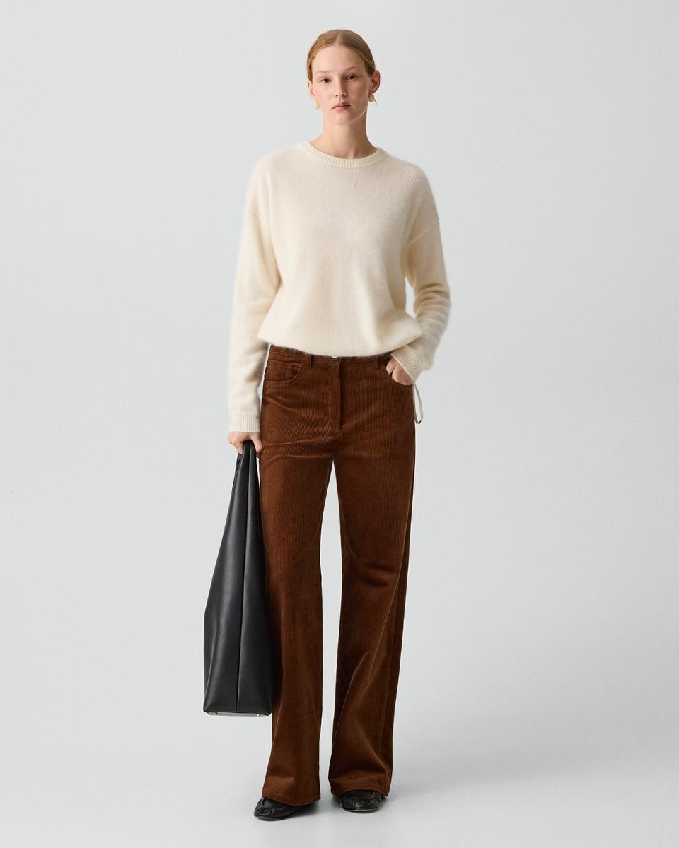 Drawstring Sweatshirt in Airy Cashmere