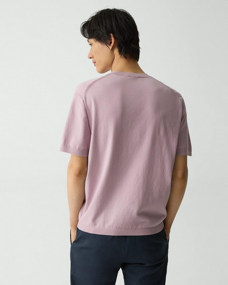 Relaxed Crewneck Tee in Cotton Light Twist