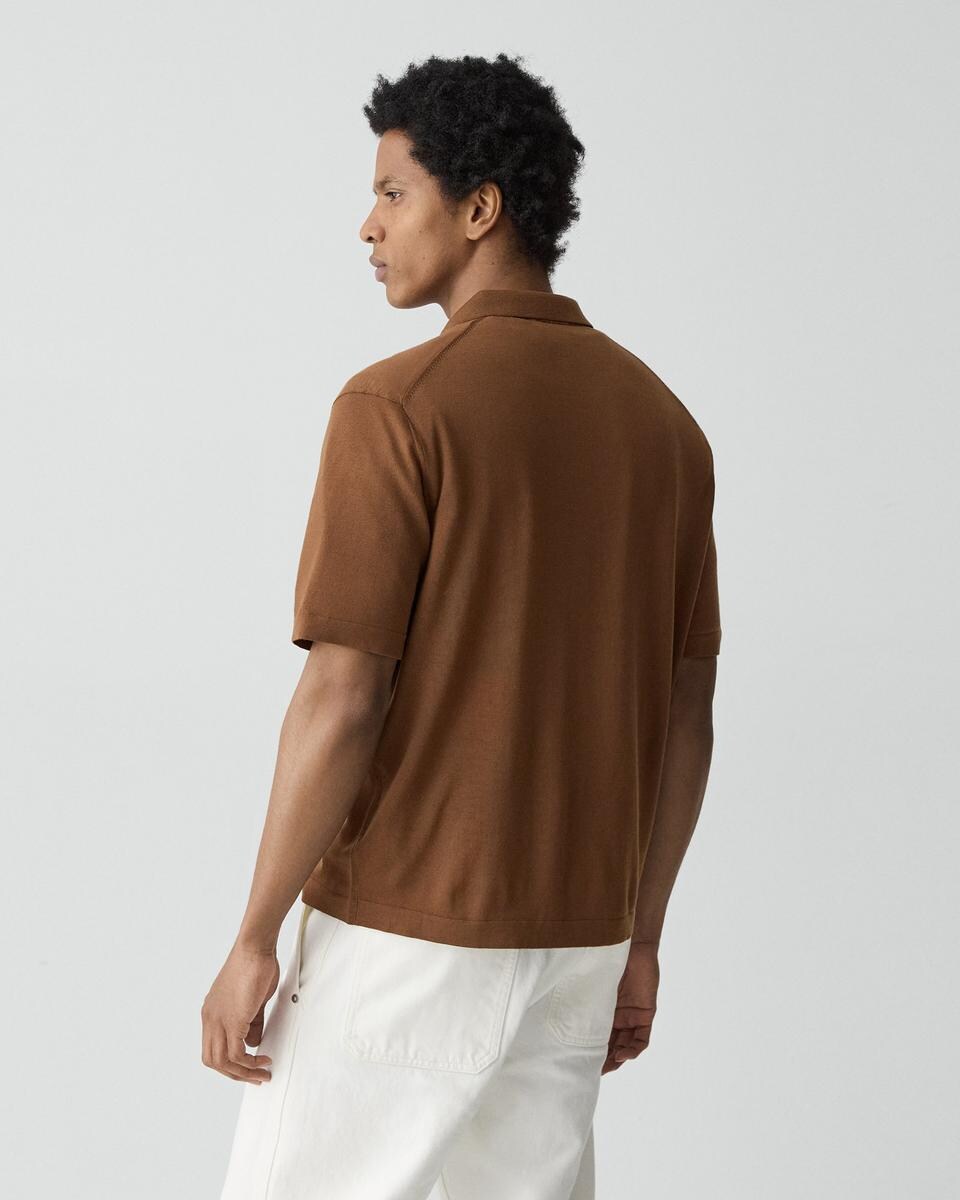 Relaxed Polo Shirt in Regal Wool