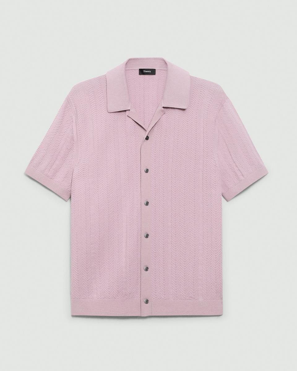 Camp Collar Shirt in Cotton Light Twist