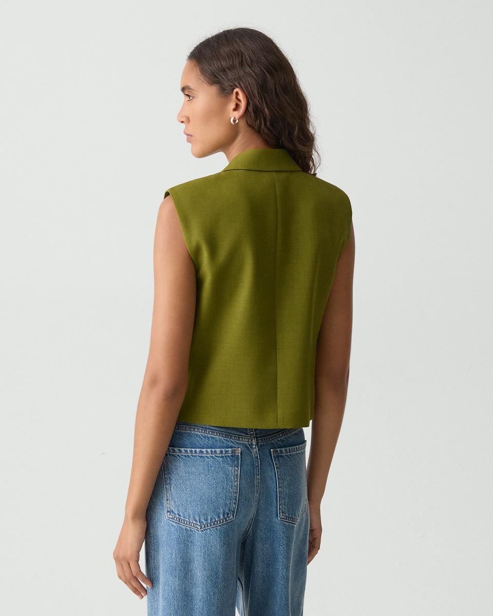 Double-Breasted Vest in City Twill