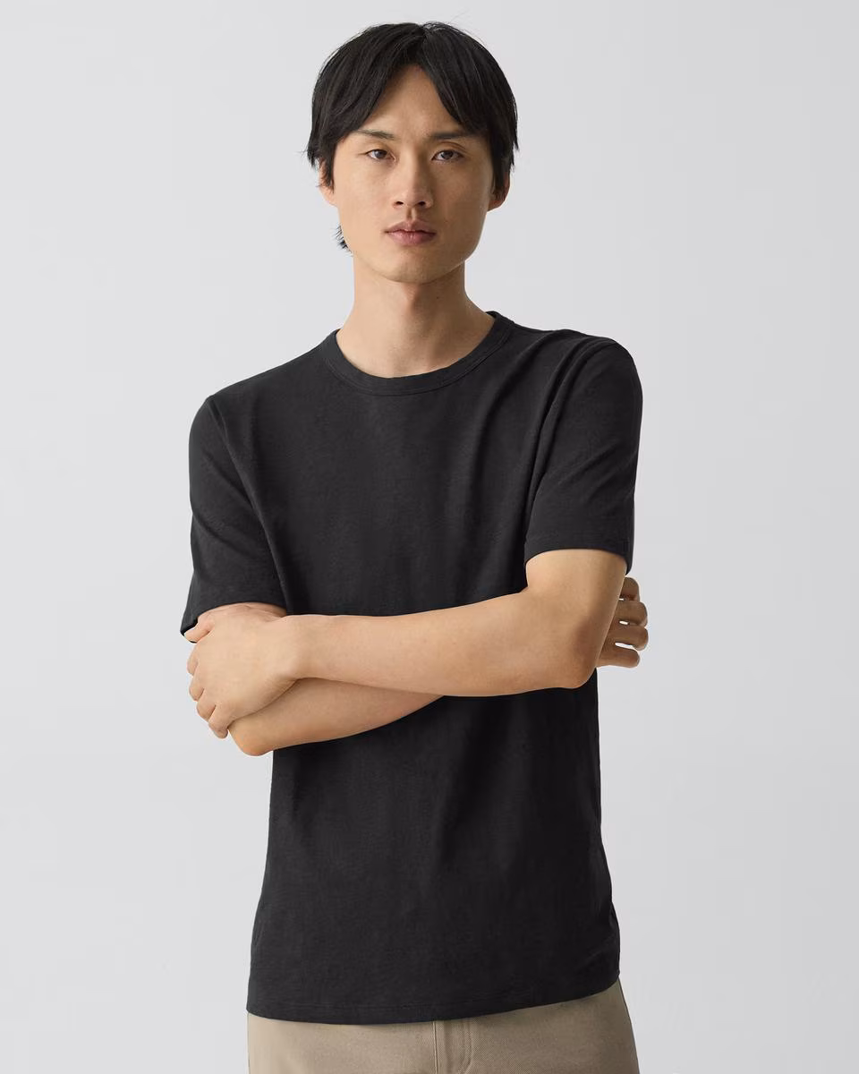 Essential Tee in Cosmos Slub Cotton