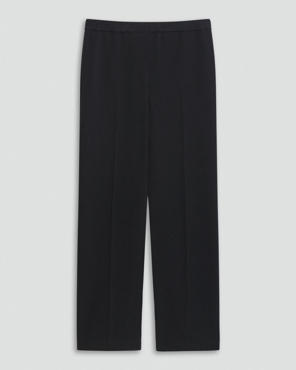 Wide-Leg Pull-On Pant in Admiral Crepe