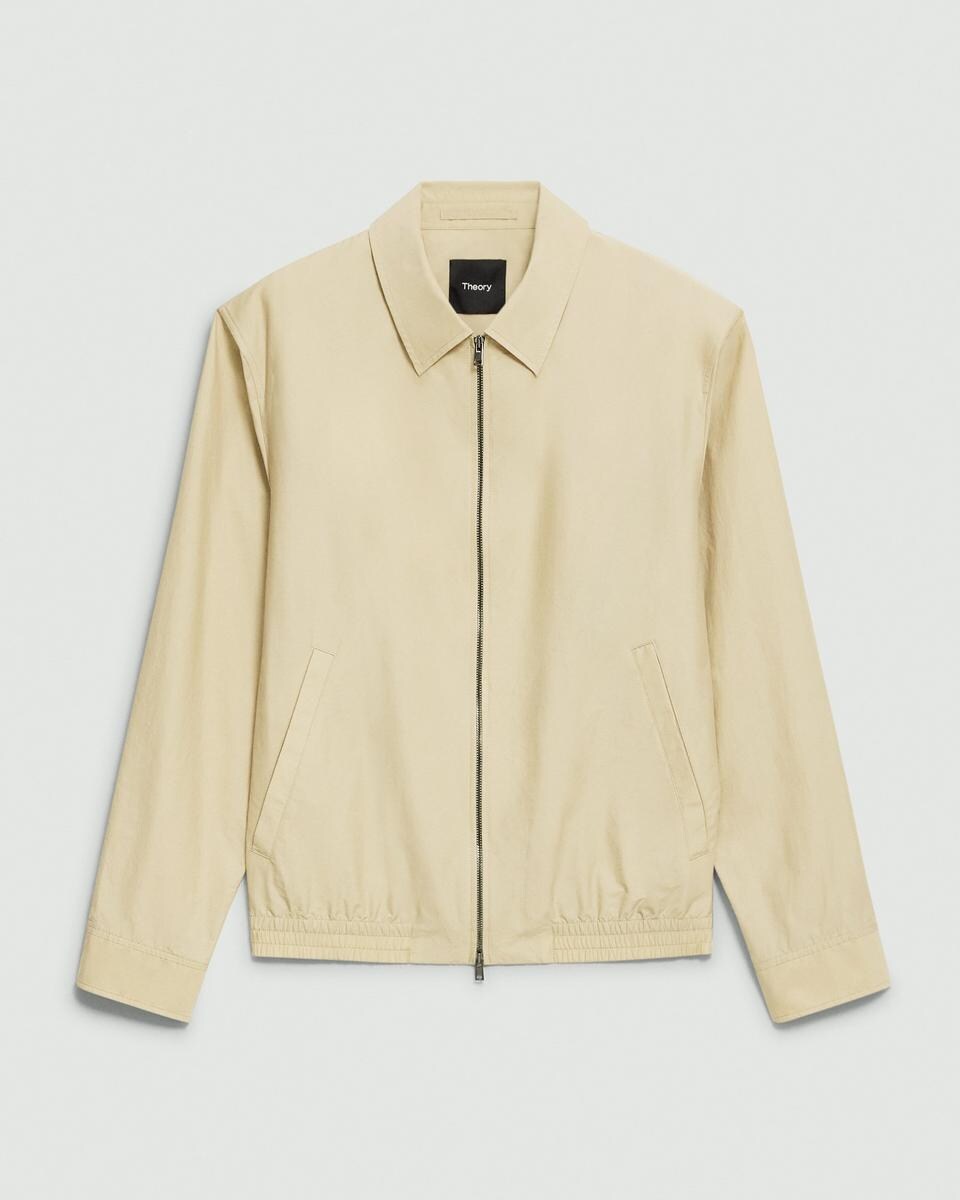 Blouson Zip Jacket in Cotton-Blend