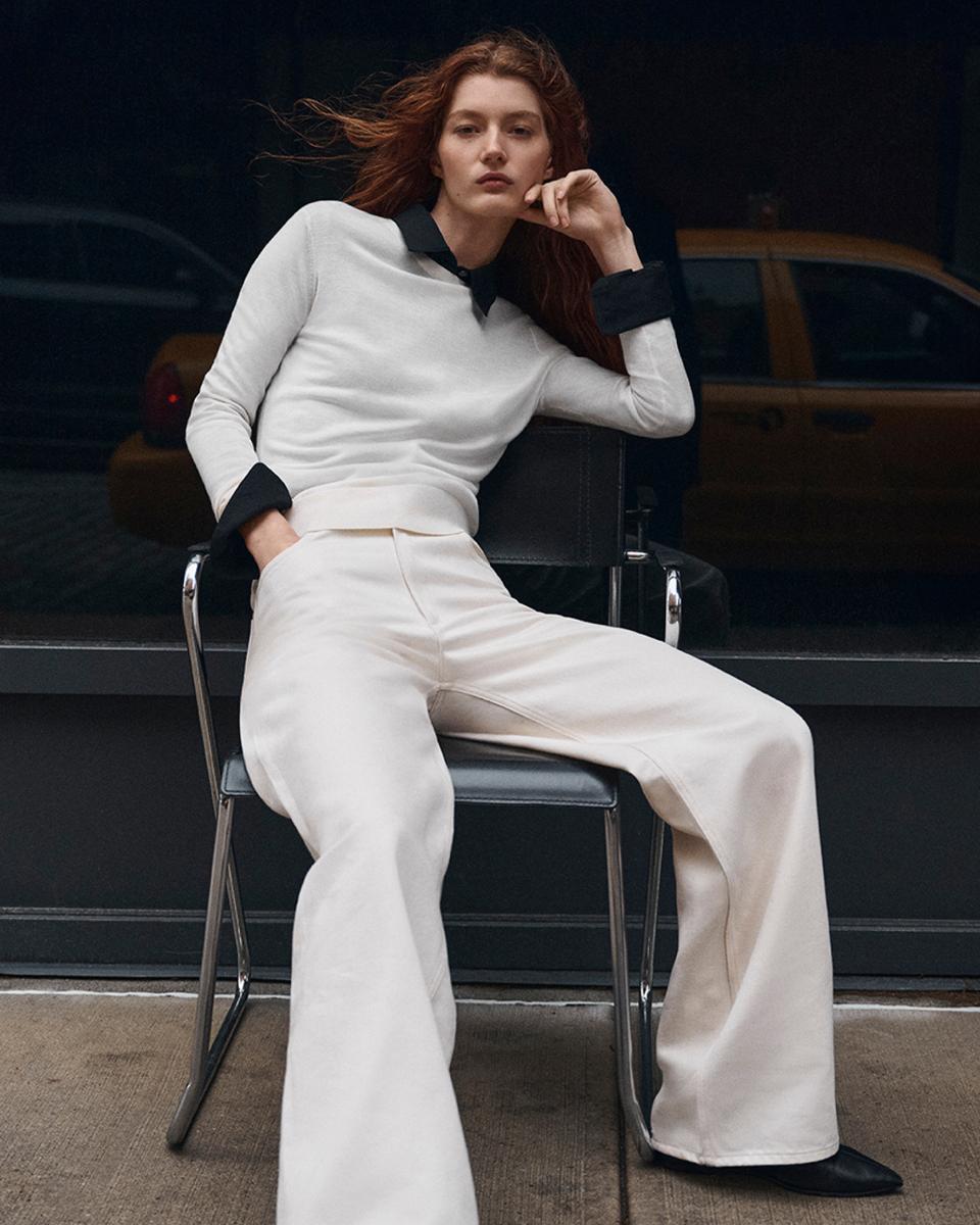 Straight-Leg Five-Pocket Pant in Denim