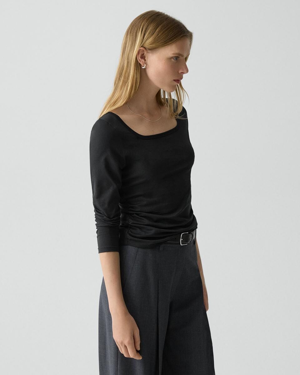 Square Neck Tee in Certified Organic Cotton