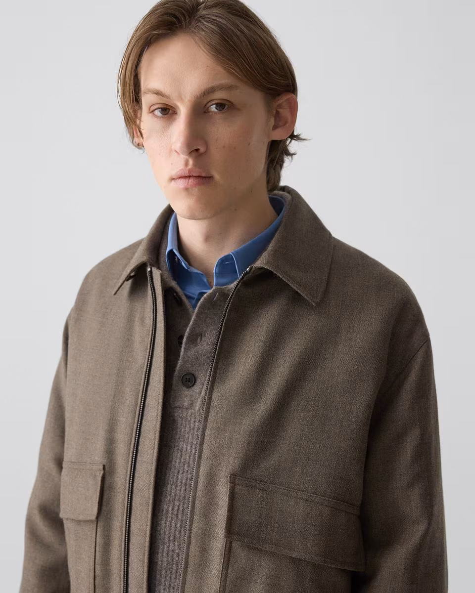 Modern Aviator Jacket in Dapper Wool