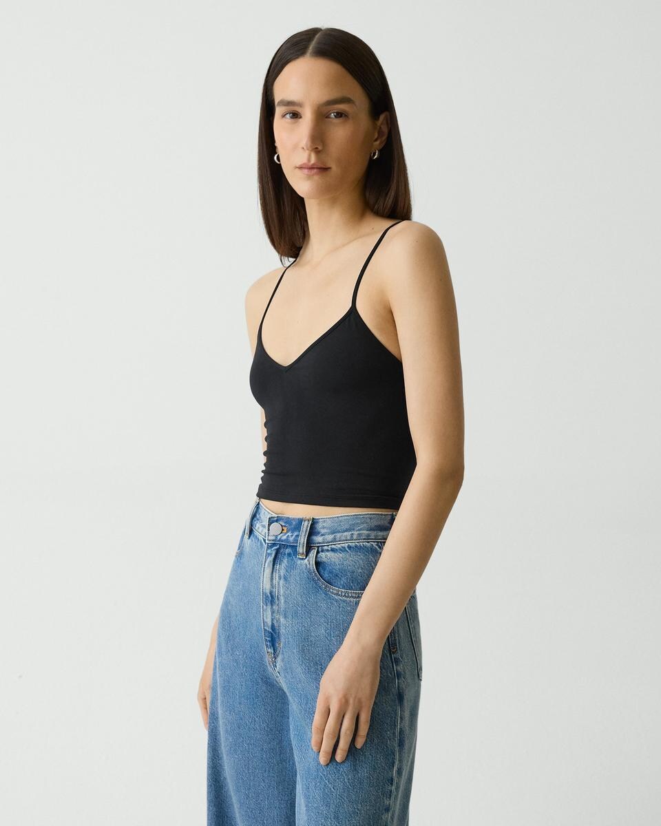 Strappy Tank Top in Stretch Nylon