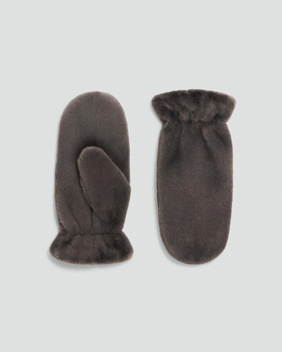 Mittens in Faux Fur