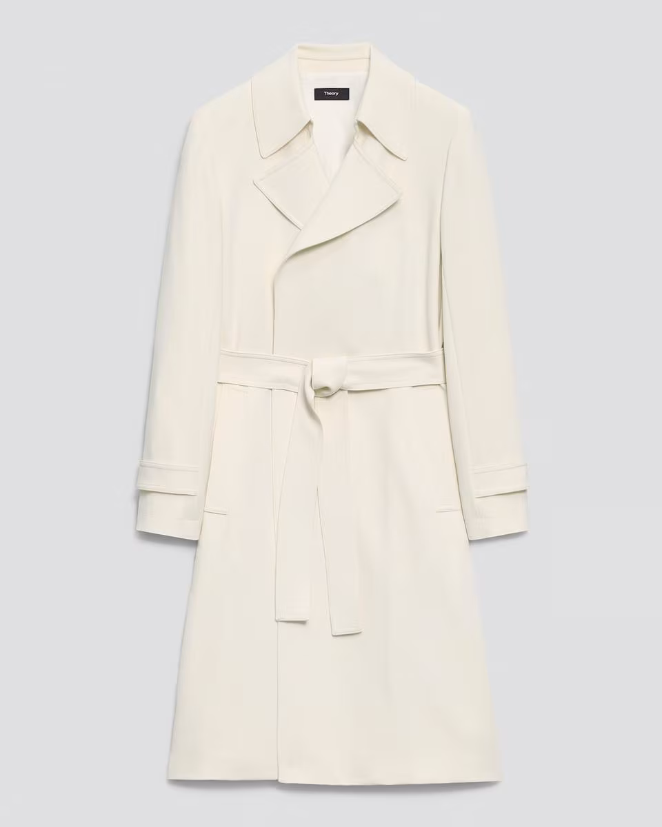 Oaklane Trench Coat in Admiral Crepe
