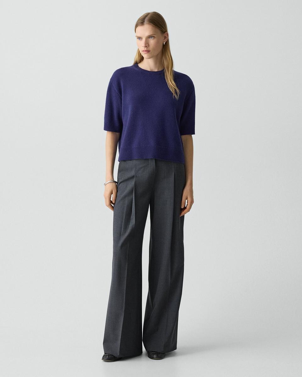 Cropped Tee in Cashmere