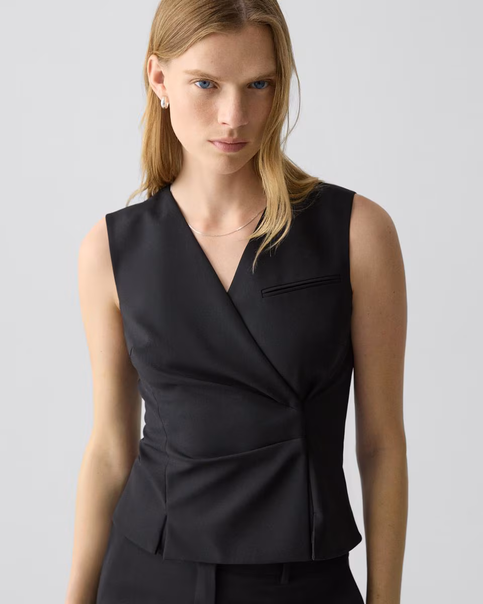 Wrap Vest in Good Wool