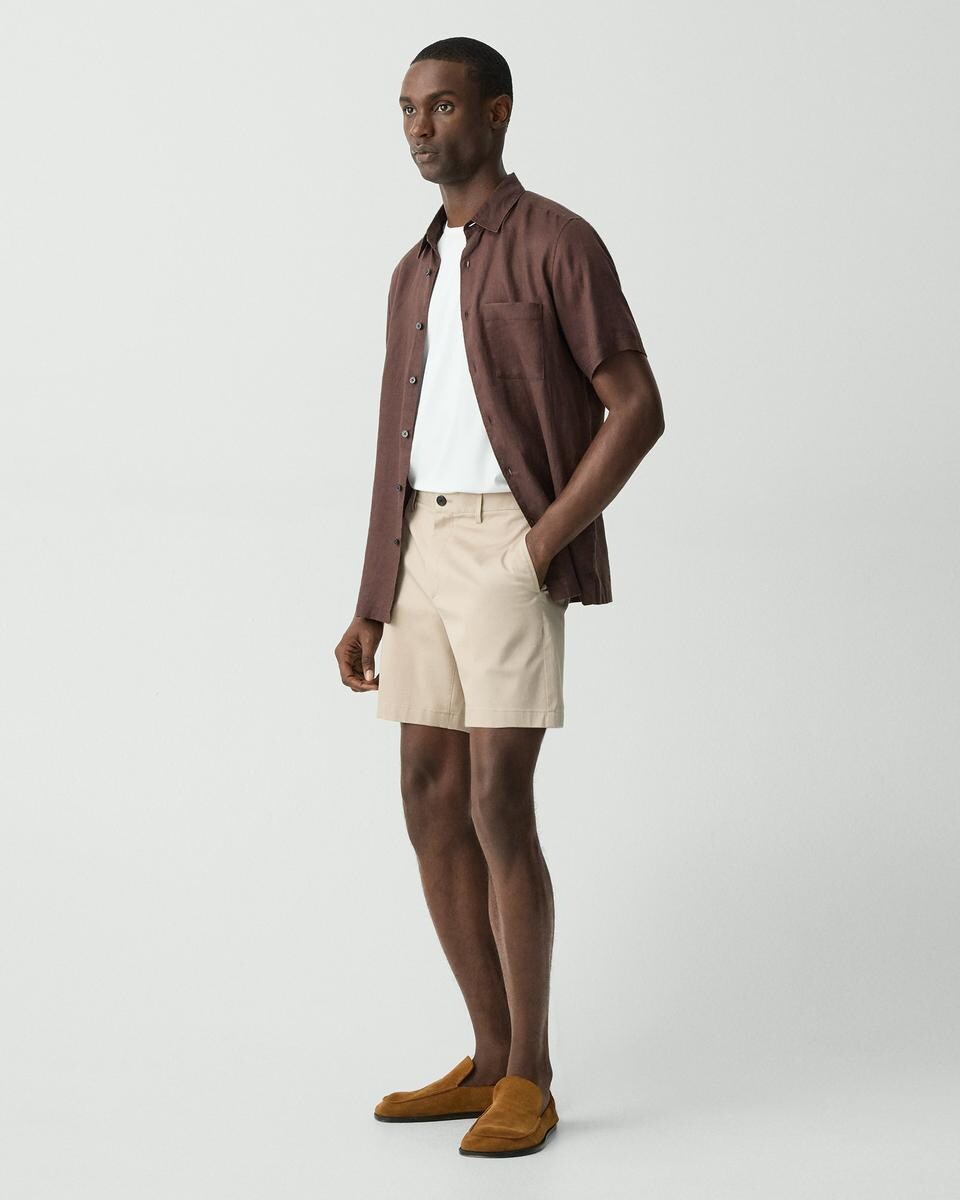 Zaine Short in Stretch Cotton