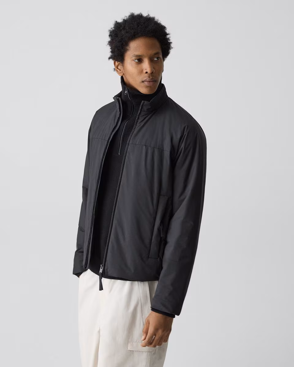 Stand Collar Jacket in Motion Nylon