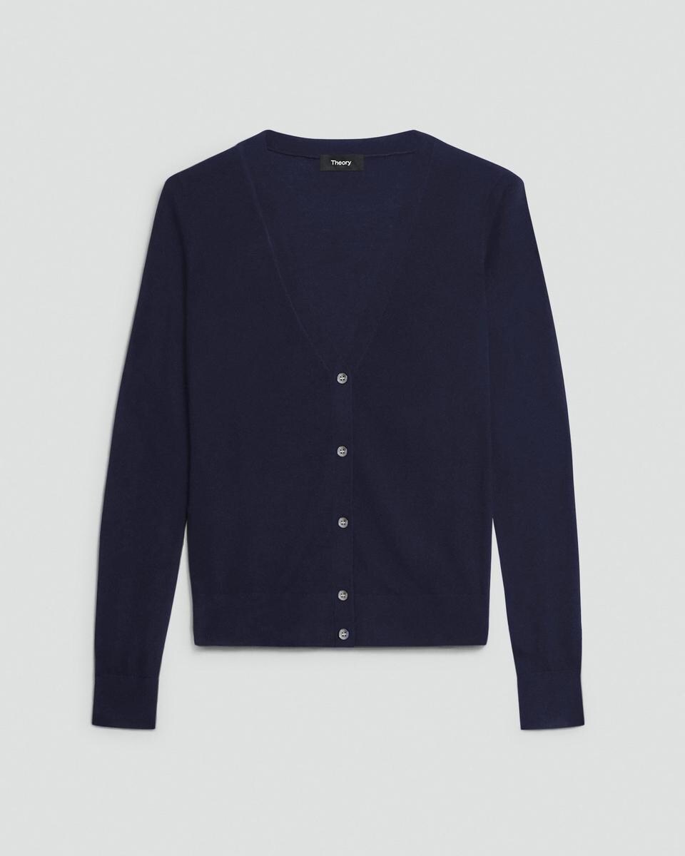 V-Neck Cardigan in Regal Wool