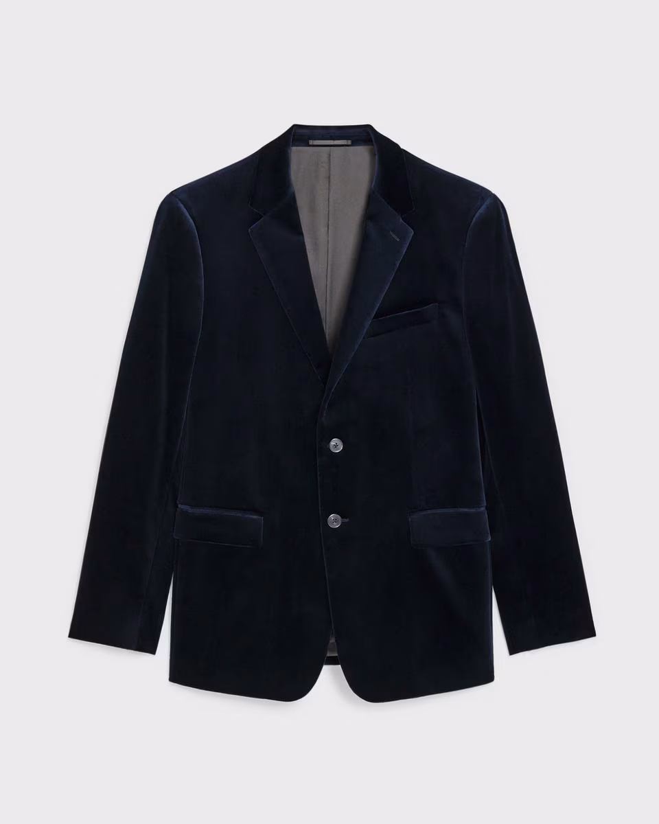 Chambers Blazer in Stretch Velvet