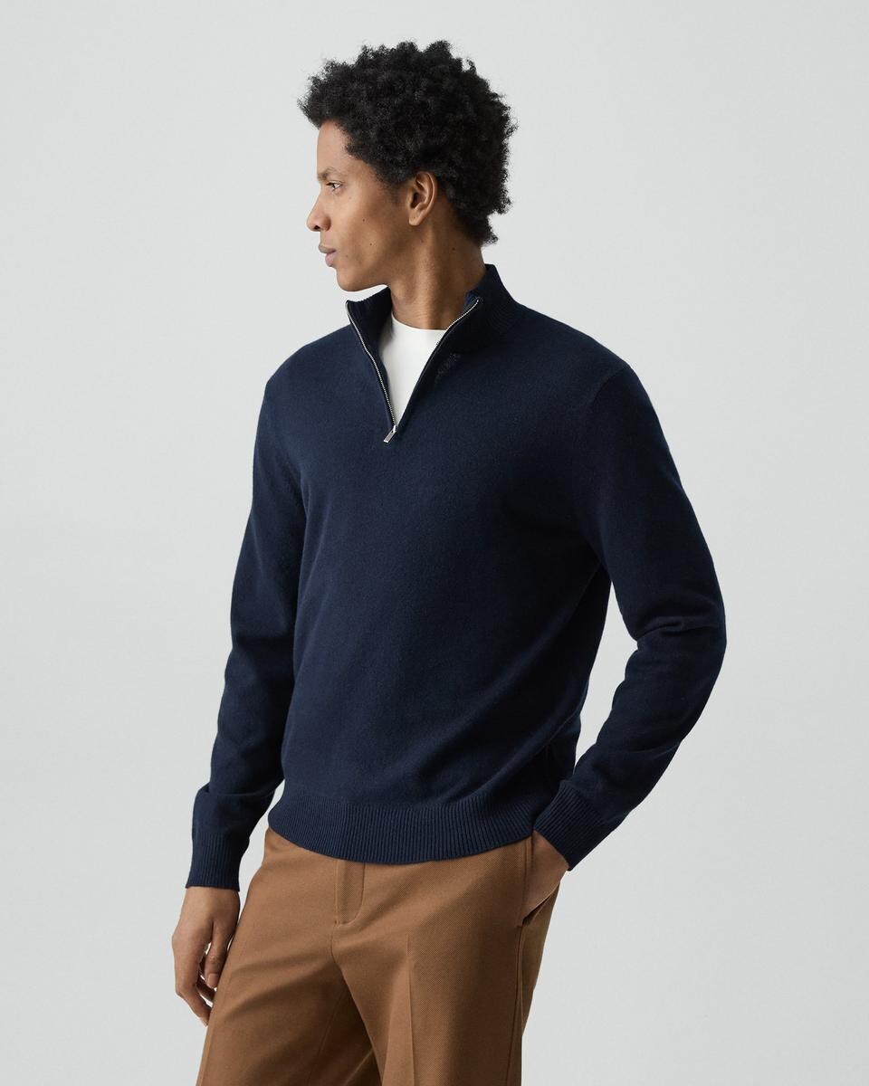 Hilles Quarter-Zip Sweater in Cashmere