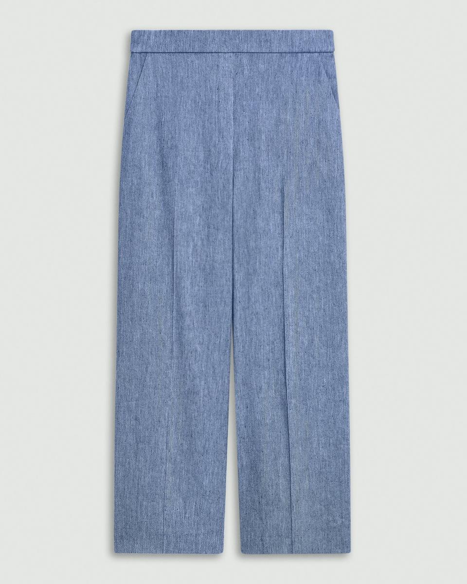 Relaxed Pull-On Pant in Fluid Linen