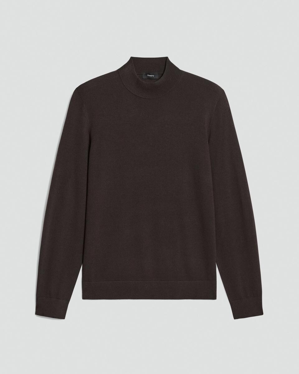 Mock Neck Sweater in Regal Wool