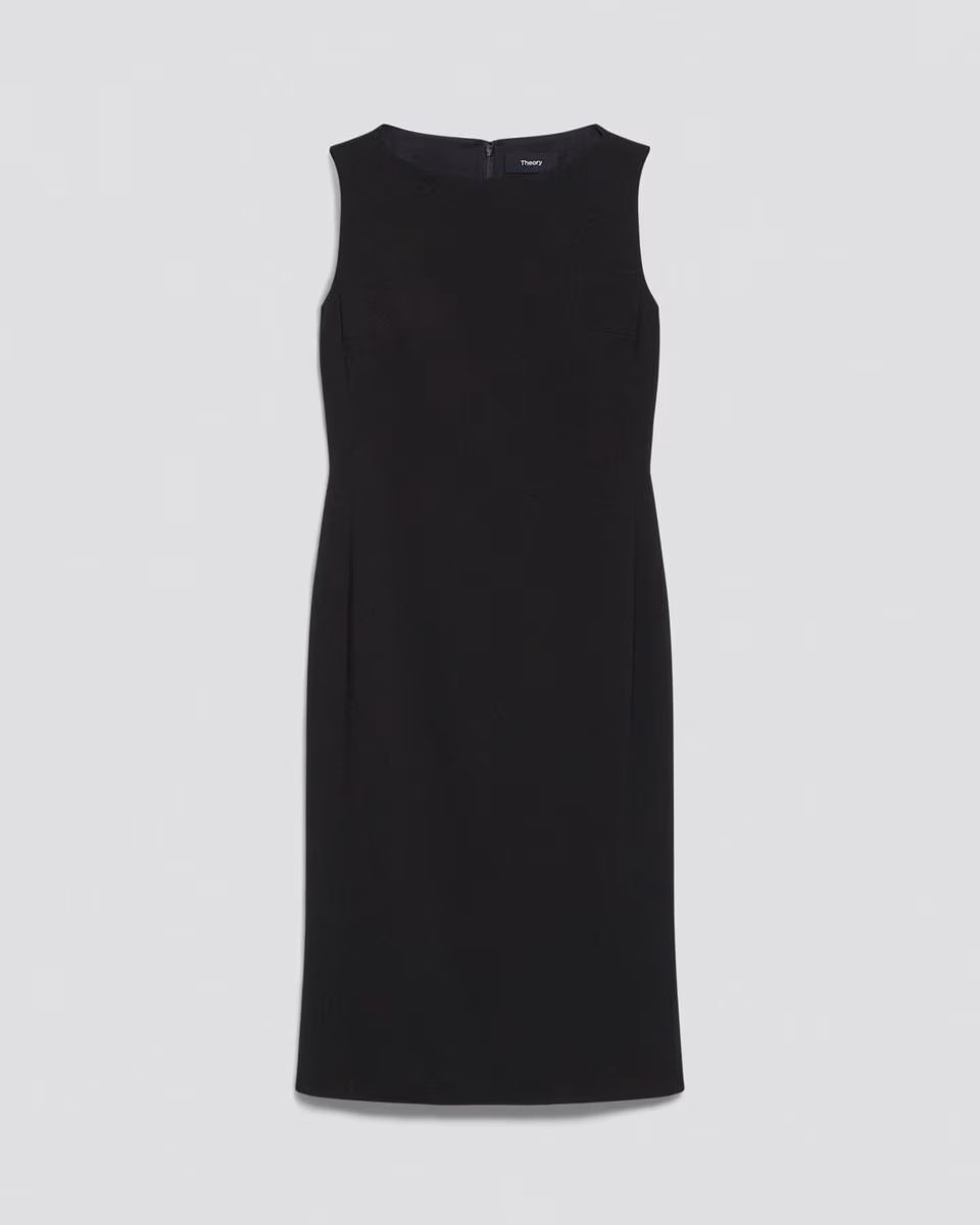 Flared Dress in Admiral Crepe