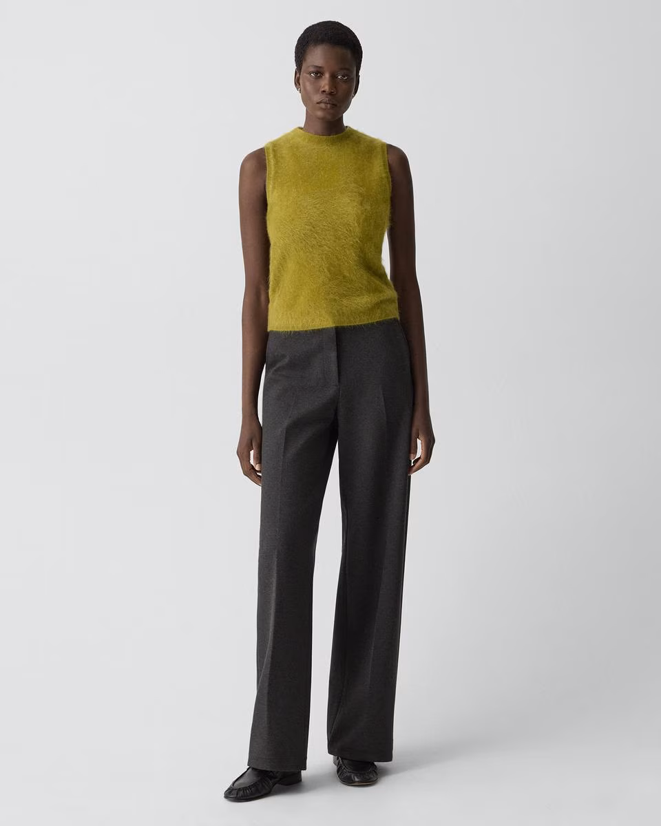 Classic Straight Pant in Knit Ponte