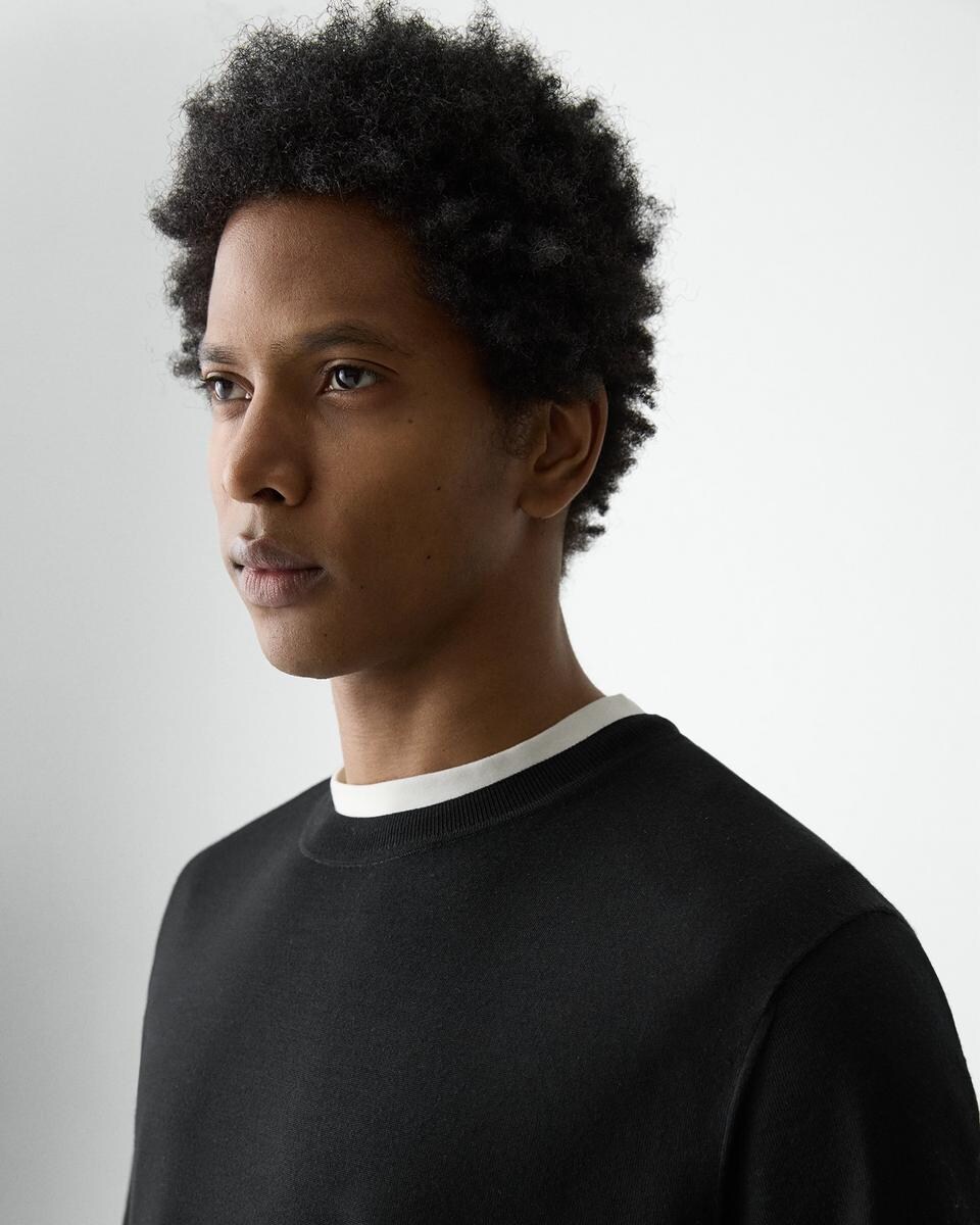 Relaxed Sweater Tee in Regal Wool